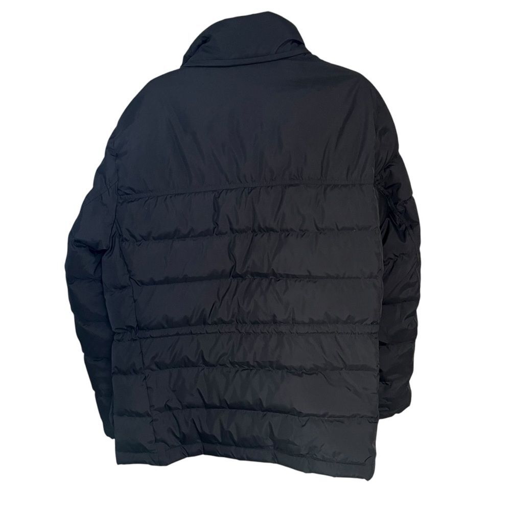 Uniqlo Men’s Medium Black Down Quilted Fill Puffer Coat Jacket Parka Mid-length - Picture 2 of 7